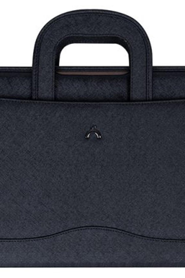 Önder Exclusive Milano Gizli Saplı Çift Fermuarlı Evrak Çantası Deri Siyah