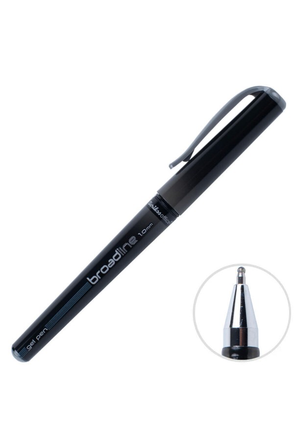 Scrikss Broadline Jel İmza Kalemi 1.0 mm Siyah
