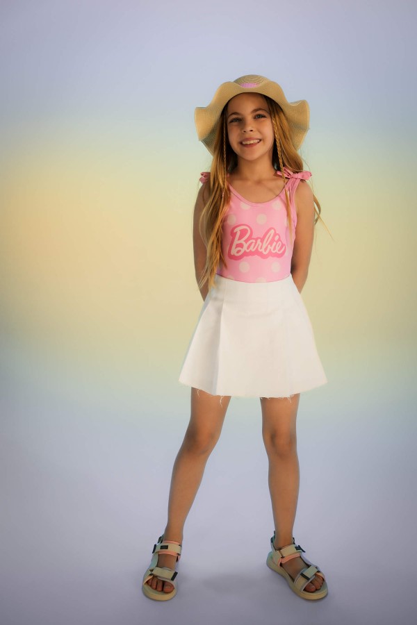 Kız Çocuk Gabardin Şort Etek